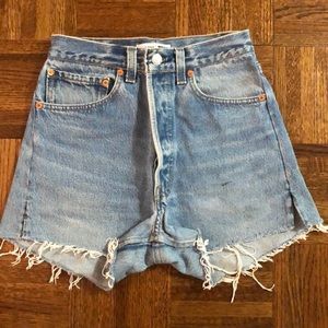 Re/Done Levi’s High-Waisted Denim Short